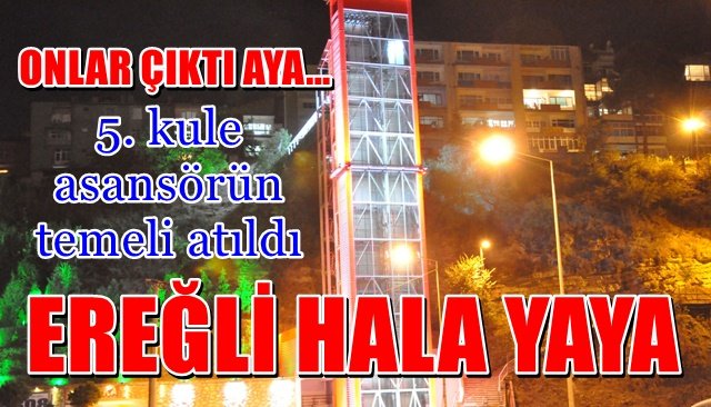 Karabük’te 5. kule asansörün temeli atıldı