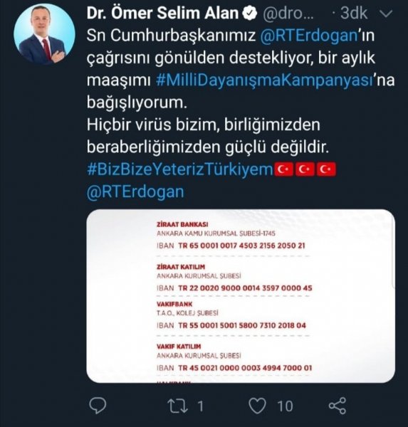 Cumhurbaşkanı´nın çağrısına Zonguldak Belediye Başkanı Alan´dan destek  - 1