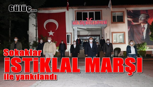 Gülüç’te sokaklar İstiklal Marşı ile yankılandı