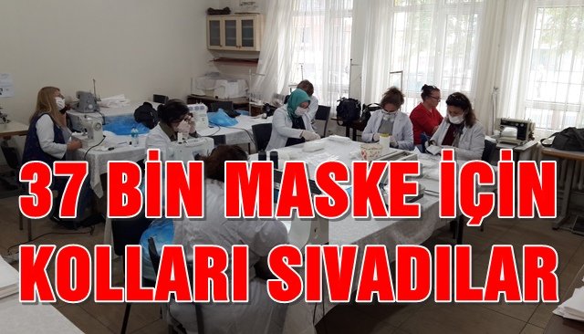 Sınava girecek adaylar için 37 bin maske dikecekler