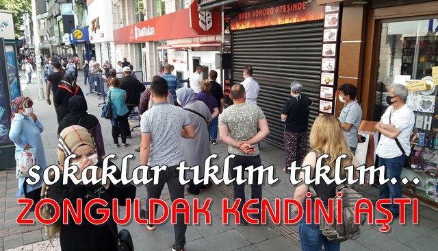 Zonguldaklılar sokağa çıkma rekoru kırdı