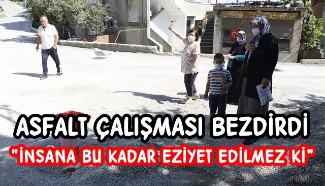  Mahalle sakinleri, belediyeden çalışmanın hızlanmasını istiyor...