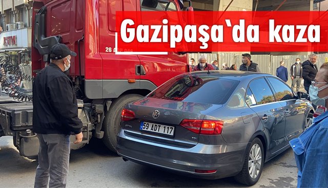 TIR İLE OTOMOBİL ÇARPIŞTI