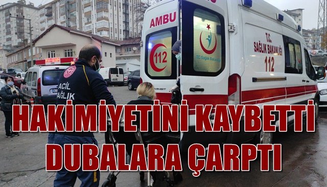 HAKİMİYETİNİ KAYBETTİ, DUBALARA ÇARPTI