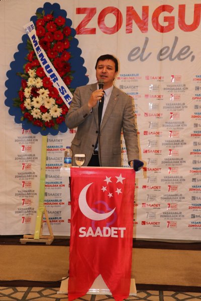 Saadet Partisi Genel Başkan Yardımcısı Arıkan, Zonguldak Merkez İlçe Kongresi’ne katıldı: “ÇÖZÜM KONUŞARAK BULUNABİLİR” - 1