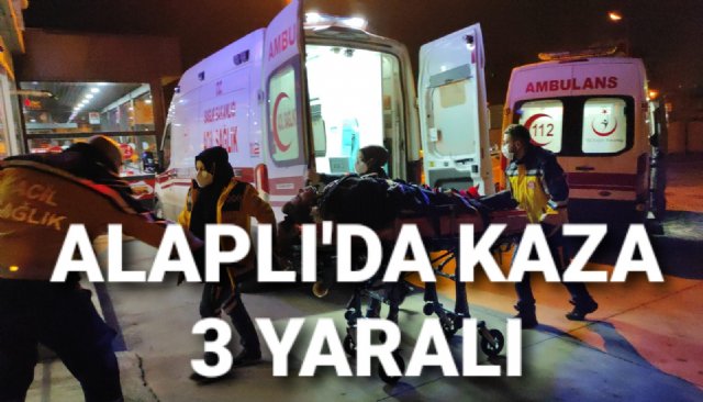 ALAPLI´DA KAZA 3 YARALI