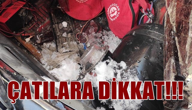 ERİYEN KAR TEHLİKE SAÇIYOR