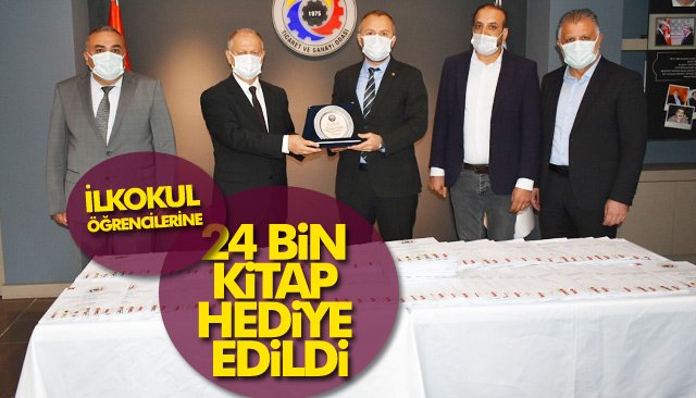  İLKOKUL ÖĞRENCİLERİNE 24 BİN KİTAP HEDİYE EDİLDİ