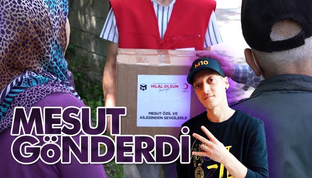 MESUT ÖZİL, MEMLEKETİNE KOLİLER GÖNDERDİ