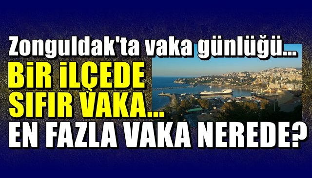 Zonguldak’ta vaka günlüğü… Bir ilçede sıfır vaka… EN FAZLA VAKA NEREDE?