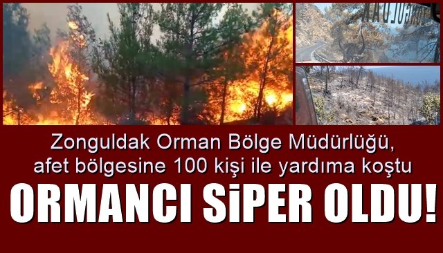 Zonguldak Orman Bölge Müdürlüğü, afet bölgesine 100 kişi ile yardıma koştu… ORMANCI SİPER OLDU