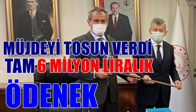  Zeki Tosun müjdeli haberi verdi…6.000.000 TL ödenek Zonguldak’a geldi