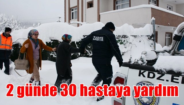 30 hasta diyaliz merkezleri ve hastanelere taşındı