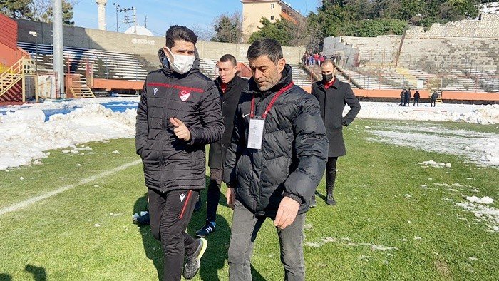 Kömürspor-Kırşehir maçına kar engeli  - 1