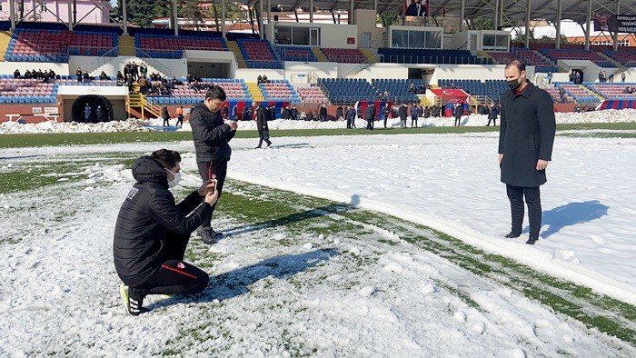 Kömürspor-Kırşehir maçına kar engeli  - 2