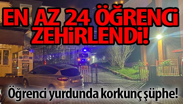 GIDA ZEHİRLENMESİ YAŞADIĞI ÖNE SÜRÜLEN ÖĞRENCİLER HASTANEYE KALDIRILDI