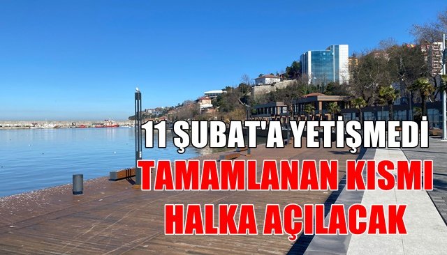 Zonguldak sahilinin yarısı halka açılıyor…
