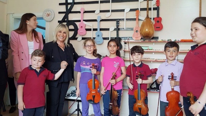 Kapuz İlkokulu’na müzik sınıfı… Açılışı İl Milli Eğitim Müdürü Aldoğan yaptı - 8