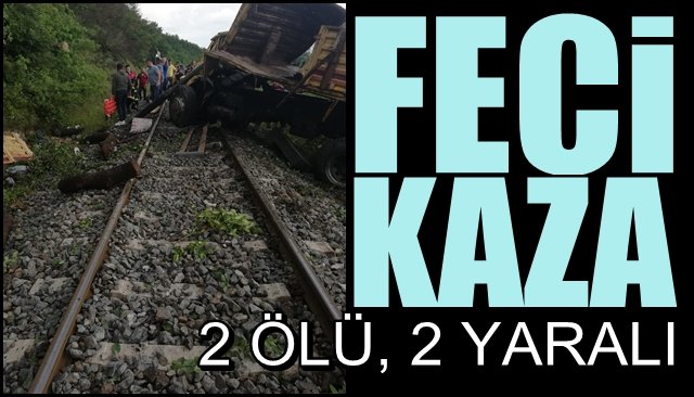 Kamyon 30 metre yükseklikten demir yoluna düştü:  2 ÖLÜ, 2 YARALI 