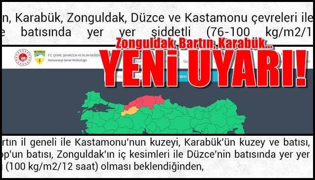 Vatandaşlar Zonguldak, Bartın ve Karabük´te sel ve su taşkınlarına karşı uyarılıyor