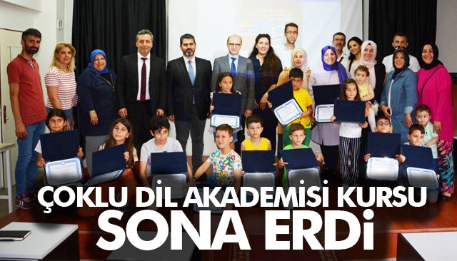 ÇOKLU DİL AKADEMİSİ KURSU SONA ERDİ 