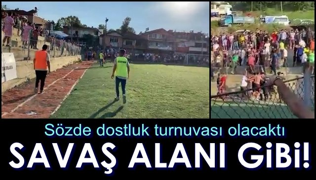 Sözde dostluk turnuvası olacaktı… SAVAŞ ALANI GİBİ