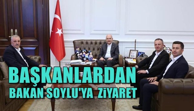 Zonguldak protokolü Bakan Soylu ile görüştü