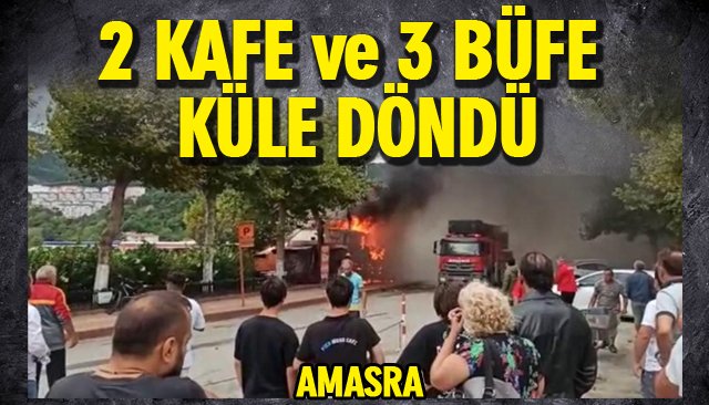 2 KAFE VE 3 BÜFE KÜLE DÖNDÜ