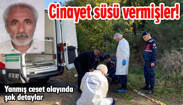 Cinayet süsü vermişler