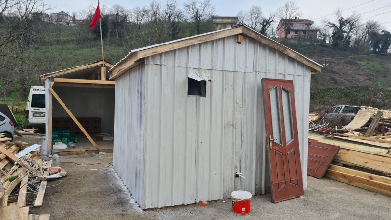 MUHTARLAR KONTEYNER EV YAPIP ELBİSTAN’A GÖNDERDİ  - 1