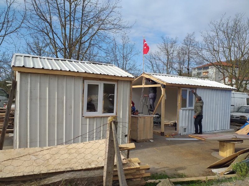 MUHTARLAR KONTEYNER EV YAPIP ELBİSTAN’A GÖNDERDİ  - 5