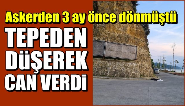 3 ay önce askerden gelmişti… TEPEDEN DÜŞEREK CAN VERDİ