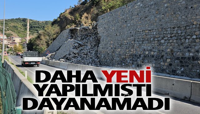 DAHA YENİ YAPILMIŞTI; DAYANAMADI