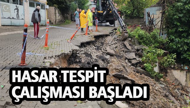 HASAR TESPİT ÇALIŞMASI BAŞLADI