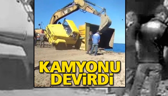 KAMYONU DEVİRDİ