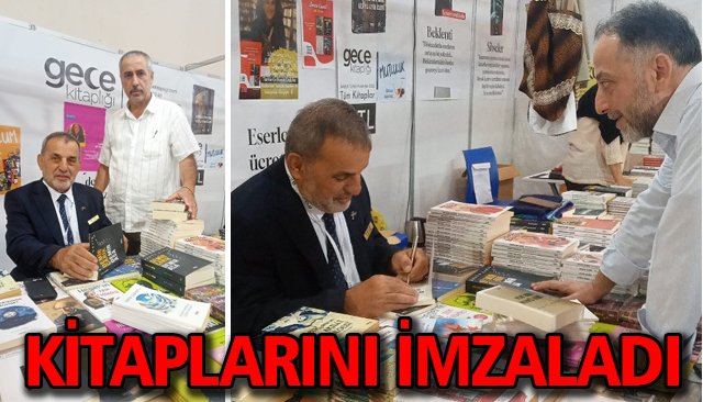 KİTAPLARINI İMZALADI