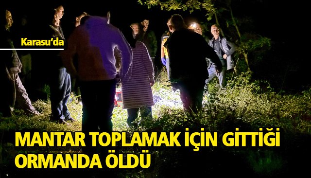 MANTAR TOPLAMAK İÇİN GİTTİĞİ ORMANDA ÖLDÜ