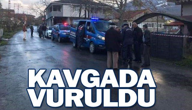 ALAPLI’DA SİLAHLI KAVGA: 1 YARALI