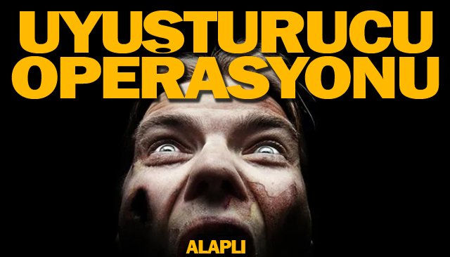 ALAPLI’DA UYUŞTURUCU OPERASYONU