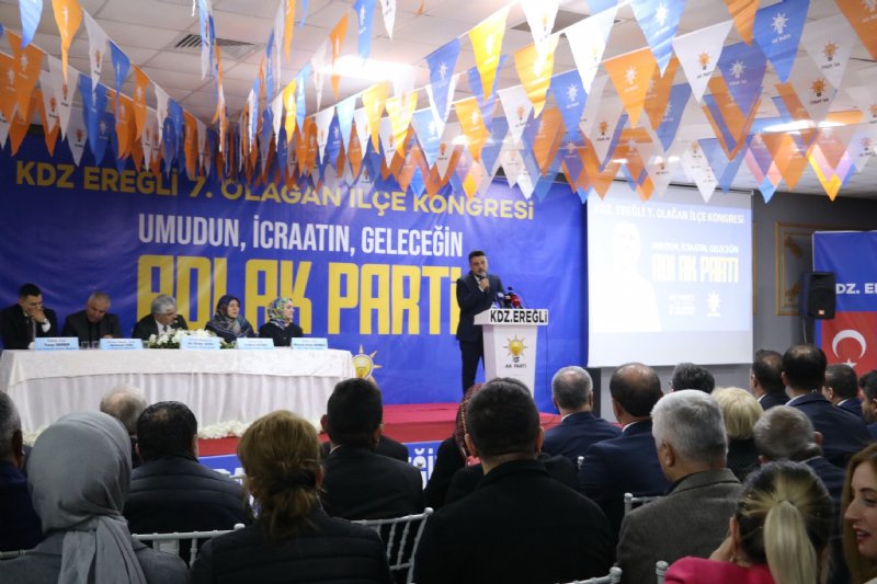 BAKAN YUMAKLI, AK PARTİ KARADENİZ EREĞLİ İLÇE BAŞKANLIĞI KONGRESİNDE - 1