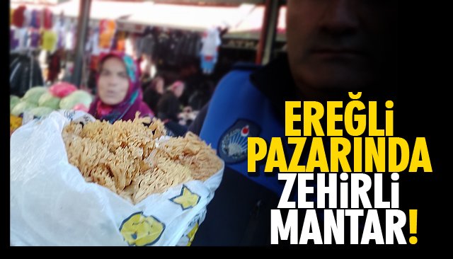 EREĞLİ PAZARINDA ZEHİRLİ MANTAR!