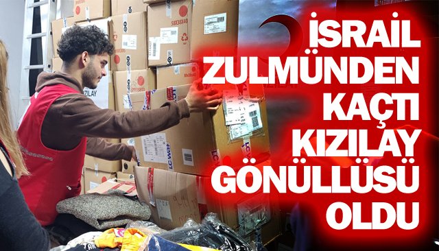  Abdullah, minnetini Kızılay gönüllüsü olarak gösteriyor