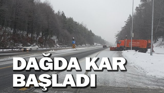 BOLU DAĞI´NDA KAR ETKİLİ OLUYOR