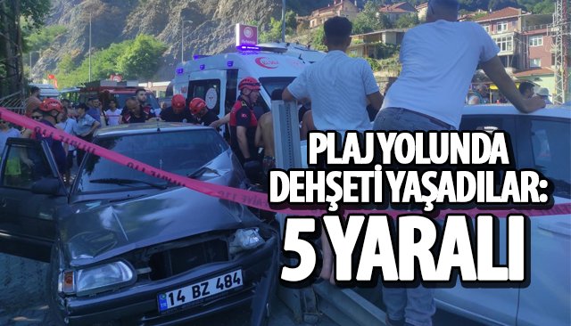 PLAJ YOLUNDA DEHŞETİ YAŞADILAR: 5 YARALI