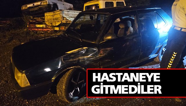 YAĞIŞLI HAVADA TRAFİK KAZASI