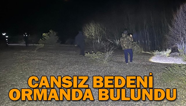 CANSIZ BEDENİ  ORMANDA BULUNDU