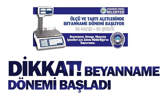 DİKKAT! BEYANNAME DÖNEMİ BAŞLADI