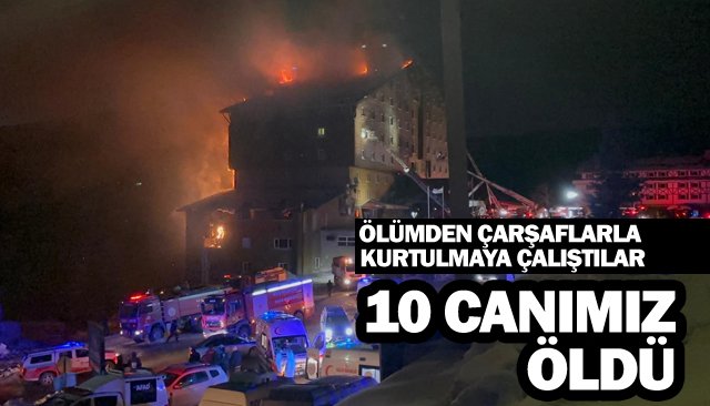 ÖLÜMDEN ÇARŞAFLARLA KURTULMAYA ÇALIŞTILAR