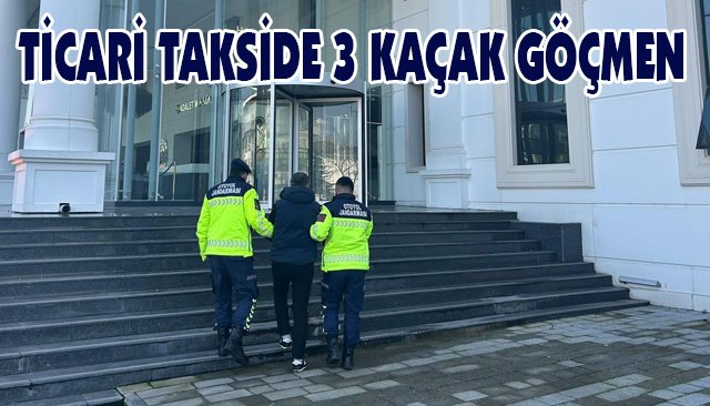 TİCARİ TAKSİDE 3 KAÇAK GÖÇMEN 