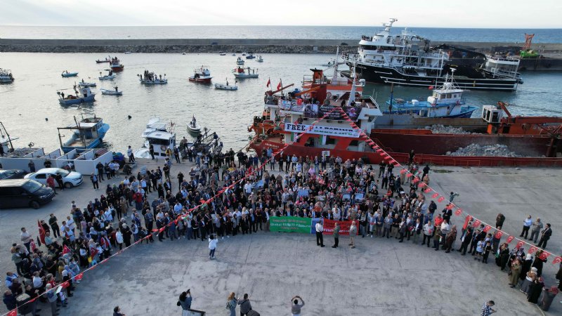 SUMUD FİLOSU´NA DESTEK İÇİN  ZONGULDAK´TAN AÇILDILAR - 3